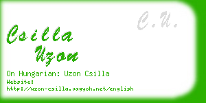 csilla uzon business card